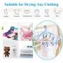 Laundry Hanger Drying Rack - Foldable Clip and Drip Hanger with 20 Pins, Clothes Drying Rack, Sock Hanger Plastic Travel Windproof Hook Diapers Baby Clothes Hanging Laundry Hanger Drying Rack - Foldable Clip and Drip Hanger with 20 Pins, Clothes Drying Rack, Sock Hanger Plastic Travel Windproof Hook Diapers Baby Clothes Hanging