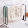 M-TOP Dishcloth Holder Sponge Holder Stand Rack, Kitchen Countertop Dishcloth Drying Rack with 2 Sponge Hooks, Kitchen Cloth Rack Tower Dishcloth Hanger to Hang Rags and Spongesblack-2 Packs