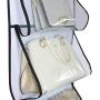 MISSLO Over Door Organizer for Handbags, Caps, Accessories (White)