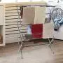 Clothes Drying Rack - Folding Laundry Dryer Hanger Compact Storage Indoor Outdoor - Stainless Steel Clothes Rack Heavy Duty Cloth Drying Stand