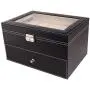 Chirde 20 Slots Watch Boxes Jewelry Display Case, Dual Layer Watch Holder Organizer with Lock and Key (US Stock) Chirde 20 Slots Watch Boxes Jewelry Display Case, Dual Layer Watch Holder Organizer with Lock and Key (US Stock)