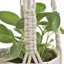 Flosky 3pcs/Set Macrame Plant Hanger Hanging Basket Flowerpot Holder Cotton Rope Home