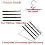 Centralocker Multi-Layer Steel Pants Hanger Metal Frame Swing Arm Slack Trousers Jeans Neckties Rack Space Saver for Wardrobe 3-Pack Centralocker Multi-Layer Steel Pants Hanger Metal Frame Swing Arm Slack Trousers Jeans Neckties Rack Space Saver for Wardrobe 3-Pack