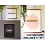 Magnetic Poster Hanger - Walnut Cherry Oak Wooden Poster Hanger Frames CUSTOM SIZING Print Hanger Magnetic Poster Frame Wall Hanging