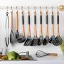 One76 10 Pack S Shaped Hanging Hooks, Heavy Duty Stainless Steel S Hooks Pan Pot Holder Rack Hooks Hanging Hangers for Kitchenware Pots Utensils Clothes Bags Towels Plants (10Pcs Silver)
