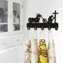 Xigeapg Biker Praying at Cross Motorcycle Wall Hook for Clothes Bag Keyring Hanger Motorbike Riders Motorcyclist