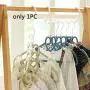 osierr6 Plastic Wonder Magic Clothes Closet Hangers Clothing Organizer, Strong Wardrobe Space Saving Saver Hangers for Clothes Coat, 26.5x11.3cm/10.4x4.4in(White)