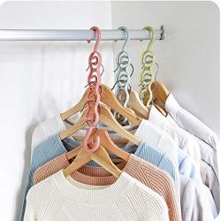 Clothes Hanger Clothing Organizer 10PC Multi Layers Cloth Hanger Hook Hangers Clothes Holder Rack Random Color