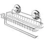 HASKO accessories Suction Cup Paper Towel Holder with Shelf and Hooks - Wall Mount Metal Roll Organizer - Tissue Roll Hanger for Bathroom & Kitchen - SUS 304 Stainless Steel Roll Holder - Chrome HASKO accessories Suction Cup Paper Towel Holder with Shelf and Hooks - Wall Mount Metal Roll Organizer - Tissue Roll Hanger for Bathroom & Kitchen - SUS 304 Stainless Steel Roll Holder - Chrome