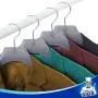 MR. SIGA Plastic Extra Wide Suit Hangers, Pack of 12, Width: 15.5" 39.5cm, Notched Shoulders & Swivel Hooks, Translucent Grey MR. SIGA Plastic Extra Wide Suit Hangers, Pack of 12, Width: 15.5" 39.5cm, Notched Shoulders & Swivel Hooks, Translucent Grey