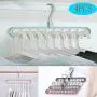 FuZhen Magic Hangers Space Saving Clothes Hangers Organizer Smart Closet Space Saver Pack of 4 with Sturdy Plastic for Heavy Clothes(Green) FuZhen Magic Hangers Space Saving Clothes Hangers Organizer Smart Closet Space Saver Pack of 4 with Sturdy Plastic for Heavy Clothes(Green)