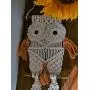 Macrame owl wall hanging, macrame owl plant hanger, cute owl tapestry wall planter indoor outdoor, owl wall decor wall art, boho farmhouse