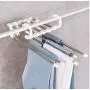 5pcs Random Color Portable Clothes Hangers Pants Rack Scarf Tie Stainless Steel Space Saver Trousers Storage Drying Hanger 5pcs Random Color Portable Clothes Hangers Pants Rack Scarf Tie Stainless Steel Space Saver Trousers Storage Drying Hanger