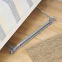 Whitmor Foldable Garment Rack - Rolling Clothes Hanger - Adjustable Height