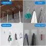 Wall Hooks 33lb(MAX)/15 kg Heavy Duty Self Adhesive Hooks,Waterproof and Oilproof,Transparent Reusable Seamless Hooks Strong,Suitable for Bathroom Kitchen,20 Pack Wall Hooks 33lb(MAX)/15 kg Heavy Duty Self Adhesive Hooks,Waterproof and Oilproof,Transparent Reusable Seamless Hooks Strong,Suitable for Bathroom Kitchen,20 Pack