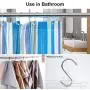 12 Pack Heavy Duty S Shaped Hanging Hooks Stainless Steel S Hooks Rust Resistant S Shaped Hooks for Kitchen, Bathroom, Garden, Pan, Bags, Jeans