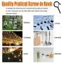 Benvo 10 Pieces Outdoor Q-Hanger Easy Release Screw Wire Hanger Hooks Christmas Light Hooks with Safe Buckle for String Lights New Year Party Outside Led Wire and Fairy Light Hangers for House Garage Benvo 10 Pieces Outdoor Q-Hanger Easy Release Screw Wire Hanger Hooks Christmas Light Hooks with Safe Buckle for String Lights New Year Party Outside Led Wire and Fairy Light Hangers for House Garage