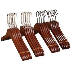 10pcs Wooden Hangers for Clothes Rack Adult Children Wood Hanger Hotel Clothing Store Hanger