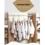 Multifunctional Clothes Hanger 8 in 1 Magic Clothes Hanger Wardrobe Organizer Rack,Portable Foldable 360° Swivel Space Saving Closet Organizer Hanger (5PACK),Pink