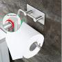 Labkiss Self Adhesive Toilet Paper Holder, SUS 304 Stainless Steel Tissue Roll Hanger, No Drill, Heavy Duty, Waterproof, Modern Wall Mount Towel Holder for Bathroom Kitchen Toilet, Brushed Labkiss Self Adhesive Toilet Paper Holder, SUS 304 Stainless Steel Tissue Roll Hanger, No Drill, Heavy Duty, Waterproof, Modern Wall Mount Towel Holder for Bathroom Kitchen Toilet, Brushed