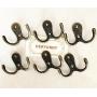 20 Pieces Double Prong Robe Hook Rustic Hooks Retro Cloth Hanger with 40 Pieces Screws, Bronze Color 20 Pieces Double Prong Robe Hook Rustic Hooks Retro Cloth Hanger with 40 Pieces Screws, Bronze Color