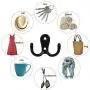 21pcs Black Coat Hooks Wall-Mounted, BEIUTAO Heavy-Duty Wall Hooks for Hanging with 42 Screws, Towel Hooks Used for Storage of Coats, Scarves, Bags, Towels, Keys, Hats, etc. 21pcs Black Coat Hooks Wall-Mounted, BEIUTAO Heavy-Duty Wall Hooks for Hanging with 42 Screws, Towel Hooks Used for Storage of Coats, Scarves, Bags, Towels, Keys, Hats, etc.