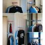 MILE. Clothes Hangers Space Save Multi-Functional Indoor Closet Organize Plastic Hanger Suit Pants Coat Skirt,Balcony2.5KG Capacity. (Blue)