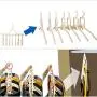 EvaroFly Multipurpose Magic Stretch Folding Hanger, Anti-skidding Rotatable Storage Clothes Hanger, Household Travel Camping -White 44x52x47cm