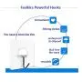 Fealkira Adhesive Wall Hooks 13.2lb(Max) Utility Stainless Steel hook for Towel Bathrobe Coats,Bathroom Kitchen Waterproof and Oilproof Nail Free Transparent Heavy Duty Wall hook & Ceiling Hanger(6pcs Fealkira Adhesive Wall Hooks 13.2lb(Max) Utility Stainless Steel hook for Towel Bathrobe Coats,Bathroom Kitchen Waterproof and Oilproof Nail Free Transparent Heavy Duty Wall hook & Ceiling Hanger(6pcs