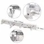 WEBI Heavy Duty SUS 304 Coat Bath Towel Hook Hanger Rail Bar with 4 Hooks, Brushed Finish, for Bedroom, Bathroom, Foyers, Hallways, Entryway, Great Home, Office Storage & Organization, L-YZ04