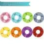 Caydo 40 Pieces 8 Colors Clothing Size Dividers Round Hangers Closet Dividers, Size XXS to XXXL