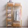 PLLP Drying Rack Hangers Simple Solid Wood Coat Rack Hanging Hanger Landing Bedroom Clothes Shelf Storage Rack Clothes Rack