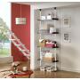 PRINCE HANGER, Multipurpose Shelf, Holds 20kg per Shelf, Heavy Duty 32mm Vertical Pole, Clothes Organizer, Wire Shelves, Ivory, PHUS-0041 (Renewed)