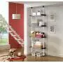 PRINCE HANGER, Multipurpose Shelf, Holds 20kg per Shelf, Heavy Duty 32mm Vertical Pole, Clothes Organizer, Wire Shelves, Ivory, PHUS-0041 (Renewed)