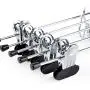 Amber Home 13 Inch Add-On Heavy Duty Stackable Metal Slacks Pants and Skirt Hanger Chrome with Extra Strong Non-Slip Adjustable Clips (20 Pack) Amber Home 13 Inch Add-On Heavy Duty Stackable Metal Slacks Pants and Skirt Hanger Chrome with Extra Strong Non-Slip Adjustable Clips (20 Pack)