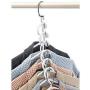 6 Pcs Shirts Clothes Hanger Holders Save Space Non-Slip Clothing Organizer Practical Racks Hangers for Clothes Storage