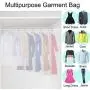 CM CUMIZON Garment Bags Translucent Hanging Garment Covers (Set of 6) for Dance Costumes Gown Dress Clothes Storage 24" x 40"/50"/60" CM CUMIZON Garment Bags Translucent Hanging Garment Covers (Set of 6) for Dance Costumes Gown Dress Clothes Storage 24" x 40"/50"/60"