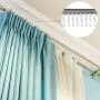 Metal Curtain Track Hooks S Shaped Small Curtain Hooks Stainless Steel Drape Wire Hooks for Ceiling Curtain Drape Track (180) Metal Curtain Track Hooks S Shaped Small Curtain Hooks Stainless Steel Drape Wire Hooks for Ceiling Curtain Drape Track (180)