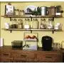 Shelf Brackets 9.25",Decorative Iron Wall Hangers Mounted Floating Shelf Brackets Hanging Angle Lip Wall Brackets (2 Pack)