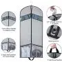 Univivi Garment Bags for Travel and Storage 54" with 2 Large Mesh Pockets,Gray Univivi Garment Bags for Travel and Storage 54" with 2 Large Mesh Pockets,Gray