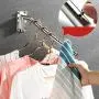 Cabilock Wall Mounted Folding Clothes Hanger Rack Coat Hanger Rack Durable Swiveling Towel Hanger Towel Hooks Cabilock Wall Mounted Folding Clothes Hanger Rack Coat Hanger Rack Durable Swiveling Towel Hanger Towel Hooks