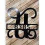 Personalized Last Name Sign Weatherproof 24 inch ACM Metal Monogram Letter Wall Decor Family Established Signs Custom Door Hanger Monogram Outdoor Patio Sign Wedding Gift Anniversary QUICK SHIPPING