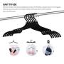 12 PCS Travel Hangers - Portable Folding Clothes Hangers Travel Accessories Foldable Clothes Drying Rack for Travel (Black)