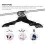 24 Pcs Travel Hangers - Portable Folding Clothes Hangers Travel Accessories Foldable Clothes Drying Rack for Travel (Black)