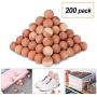 SMLHOME Cedar Wood Blocks for Clothes Storage, Cedar Balls and Sachets Bags, Cedar Chips for Closets and Drawers, Cedar Hangers for Closet (Cedar-200Balls)