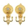 Hicello Gold Crystal Curtain Hold Back Tieback Wall Hook Cloths Hat Towel Hanger Tassel Decor Pothook Holder with Screws