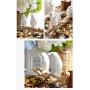 JDSHSO Wall Mounted Home Living Room Decor Hanger Resin Bird Statue Key Holder Coat Clothes Towel Hooks Racks Animal Sculpture (Blue,A Bird)