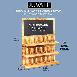 Juvale Ring Display Storage Boxes (3 Tier, Wood, Pack of 1)