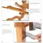 GBYYMX Coat Rack Vertical Bamboo Tree Display Rack Hanger 8 Hooks and Solid Foot Clothes Scarf and hat, Bamboo Natural Color Clothes Stand