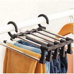 5pcs Pants Hanger Clothes Drying Rack Trouser Extension Multifunctional Convenient Rack Rod Towels